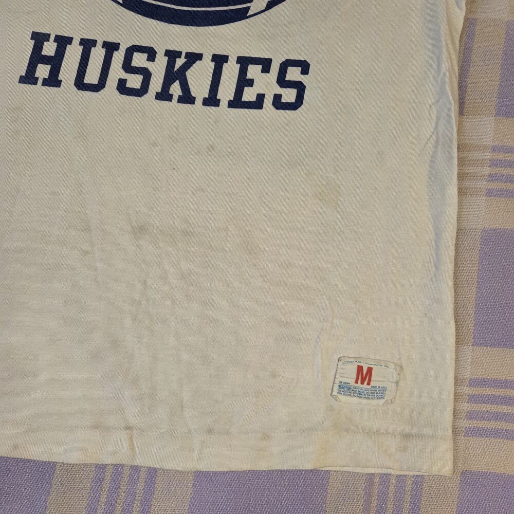 Vintage 60s Haworth Huskies Durene Champion Football Jersey Size Medium USA Rare - Picture 11 of 15